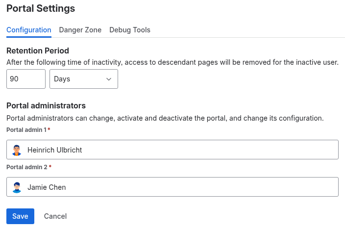 Settings screenshot